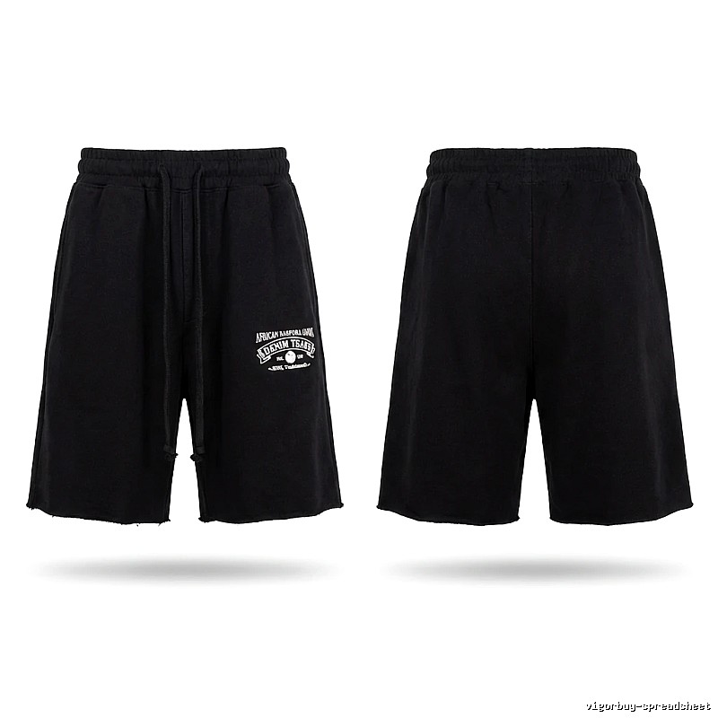 American casual black shorts of DENIM TEARS