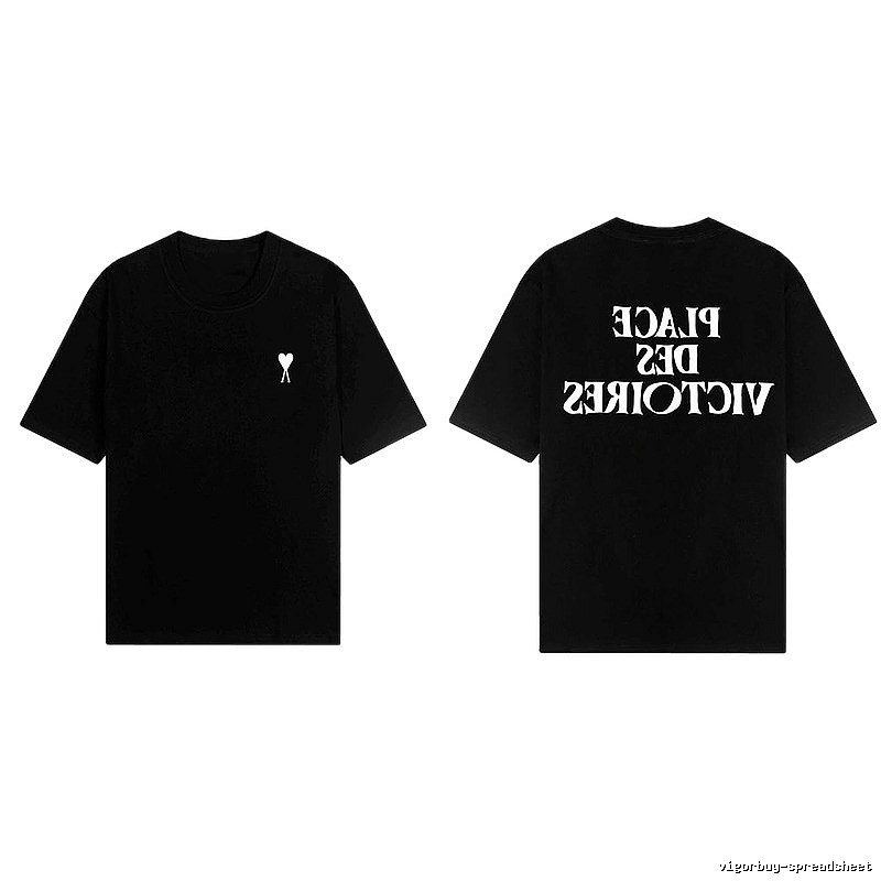 AMI letter-style short-sleeve T-shirt
