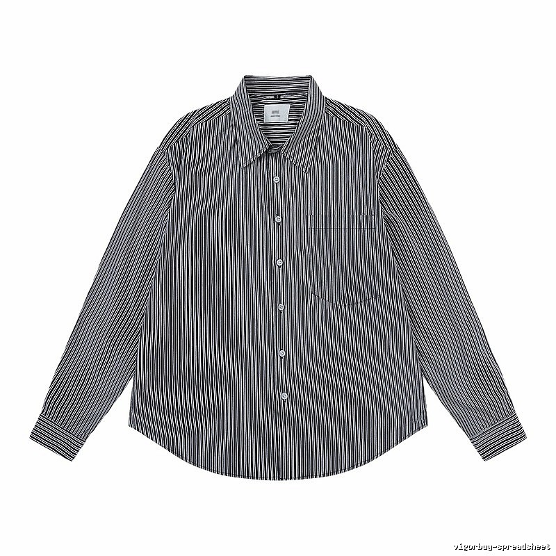 AMI Stripe Minimalist Style Shirt