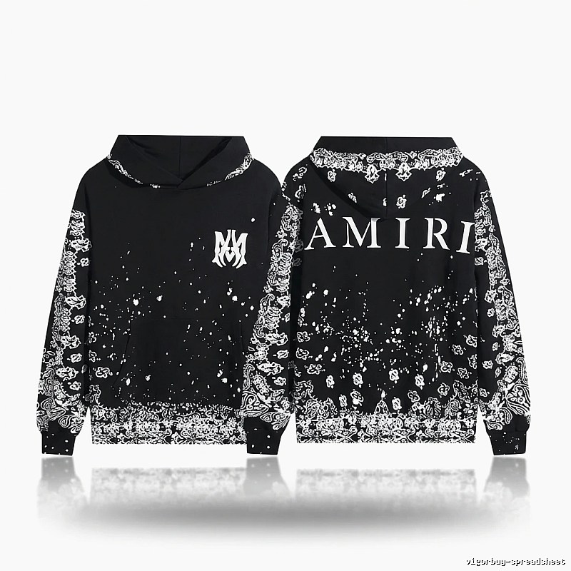 AMIRI Dark Style Cashew Flower Sweatshirt