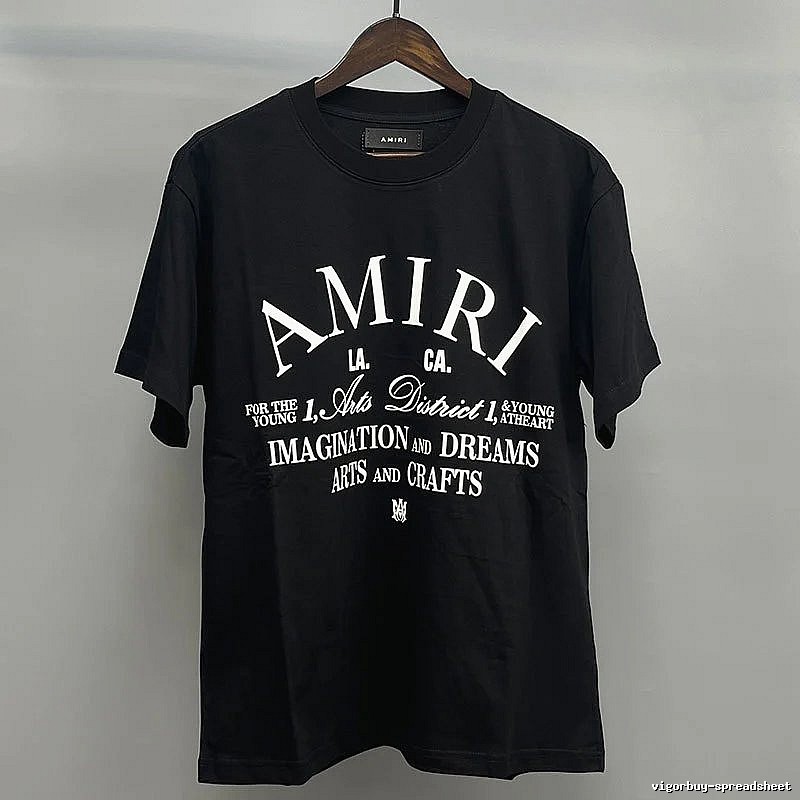 Amiri White Black Records Graphic T-Shirt Minimal Look