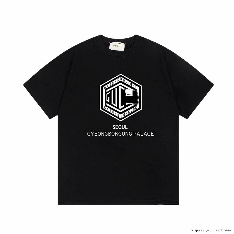 Balenciaga Graphic Printed Cool & Trendy Black Short-sleeve T-shirt