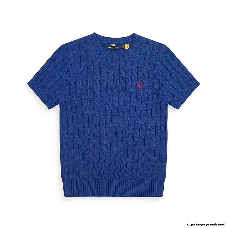 Blue knitted sweater of Ralph Lauren Polo series