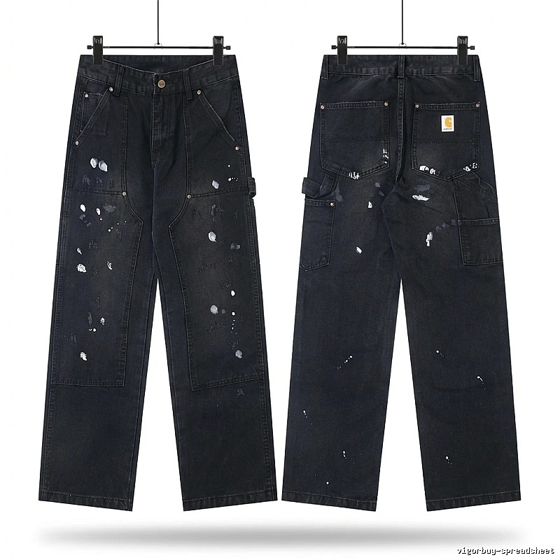 Carhartt workwear style black jeans