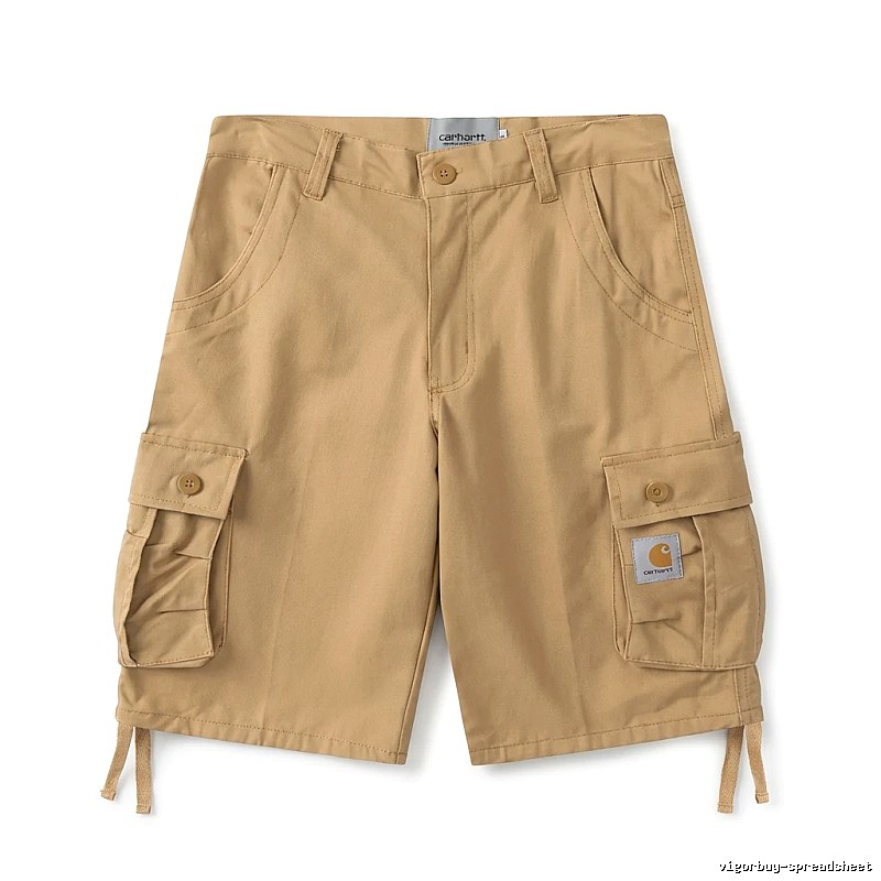 Carhartt workwear-style khaki shorts