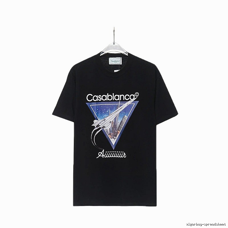 Casablanca Starry Sky Triangle Wind Black T-shirt