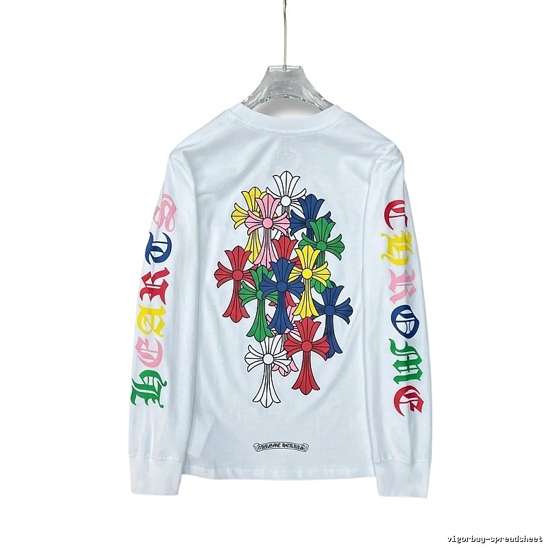 Chrome Hearts Colorful Floral Long-Sleeve T-Shirt