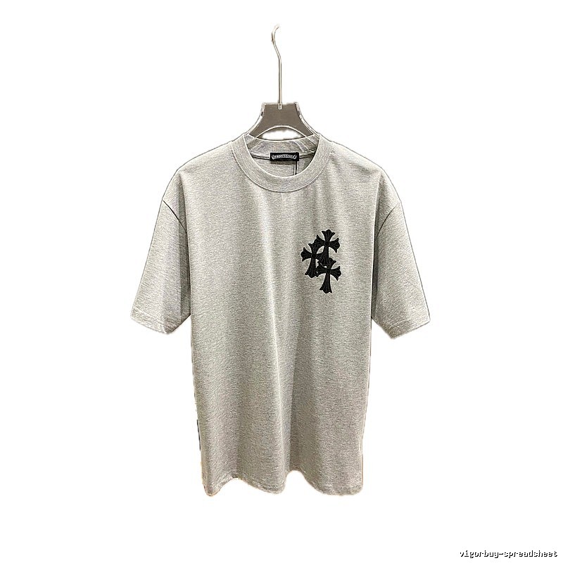 Chrome Hearts Cross Flower Grey T-shirt