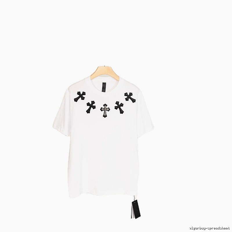 Chrome Hearts Cross Street Style White T-Shirt