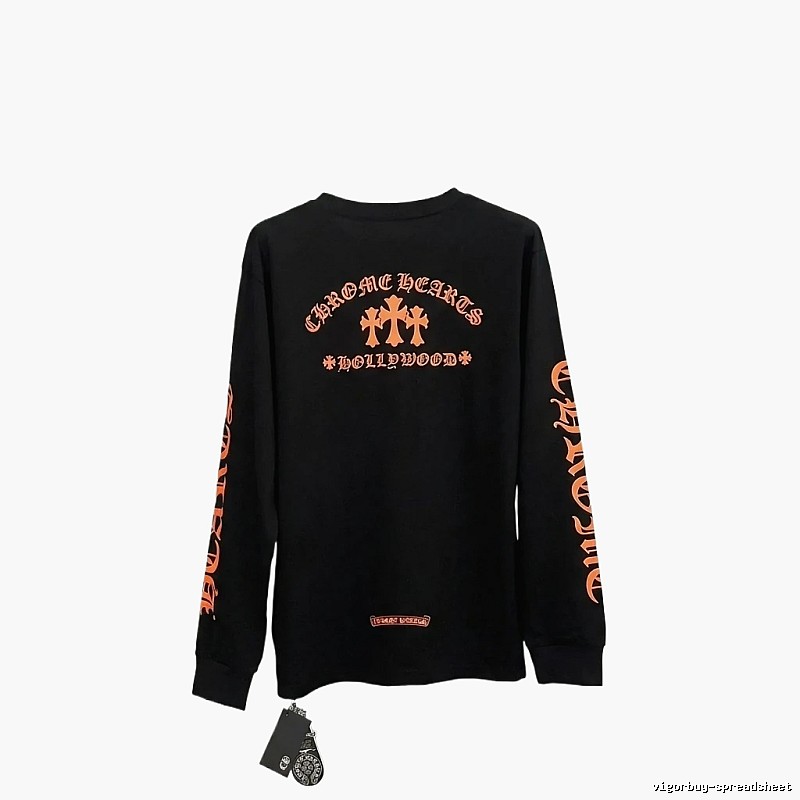 Chrome Hearts Retro Style Black Long-Sleeve