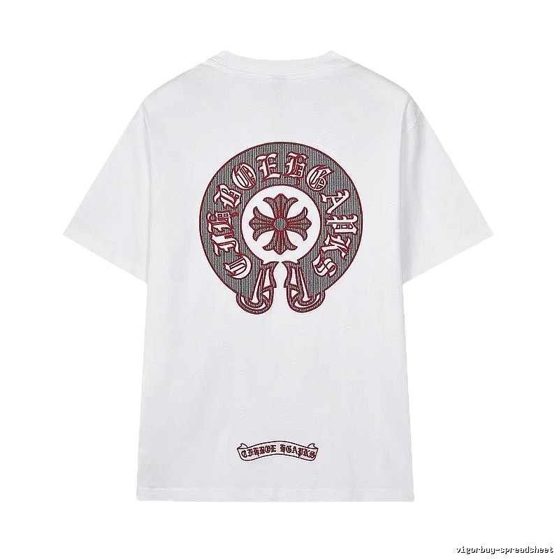 Chrome Hearts Vintage Embroidered Horseshoe White T-Shirt