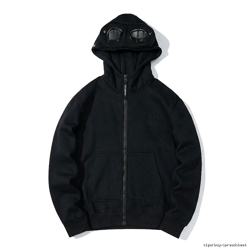 C.P. retro-style black hoodie