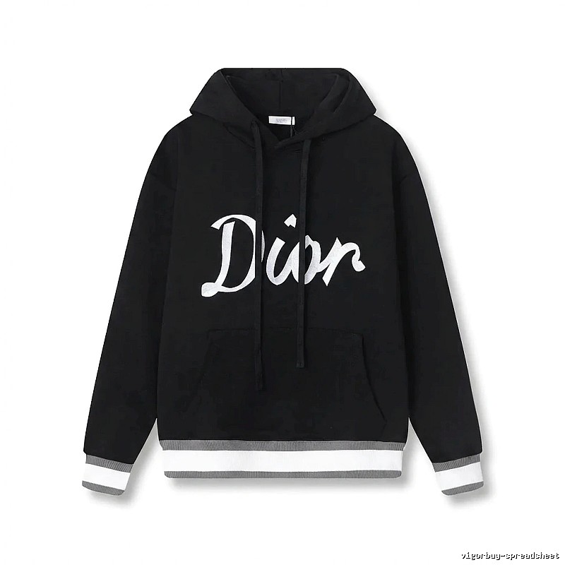 Dior letter-style black sweatshirt