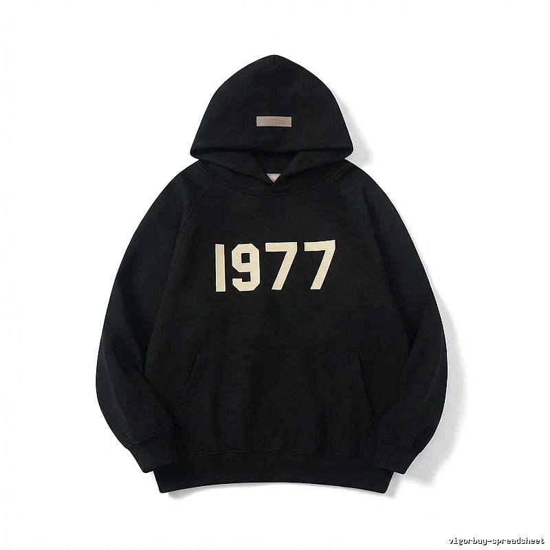 ESSENTIALS 1977 Series Black Sweatshirt