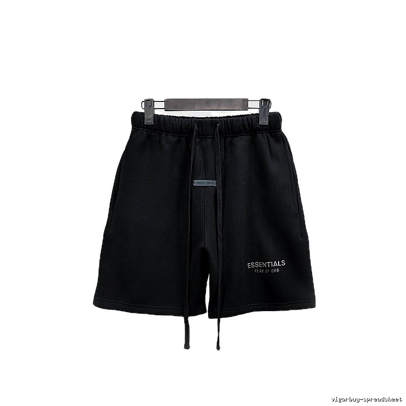 ESSENTIALS Basic Black Shorts