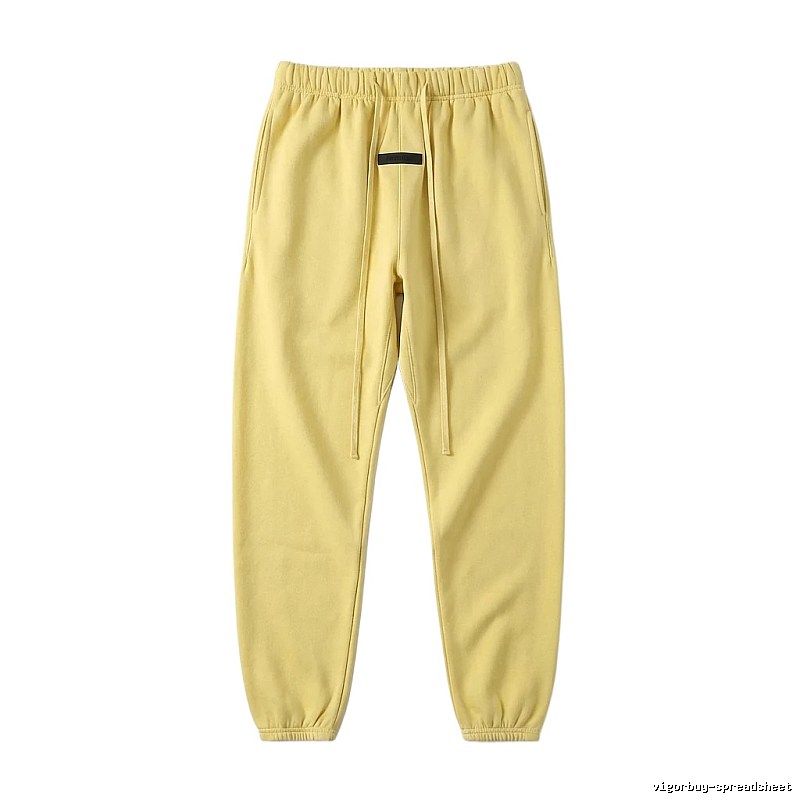 ESSENTIALS Basic Casual Yellow Sweatpants