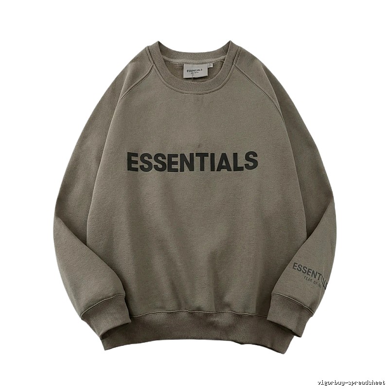 ESSENTIALS Basic Gray Sweatshirt