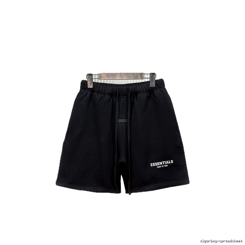 ESSENTIALS casual style black shorts