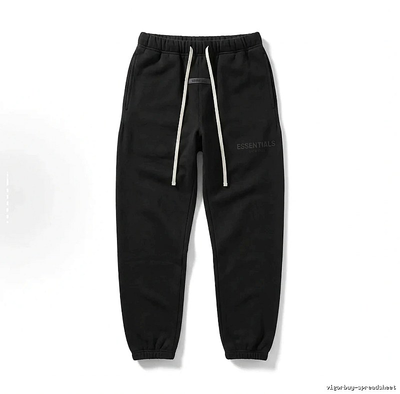 ESSENTIALS minimalist style black sweatpants
