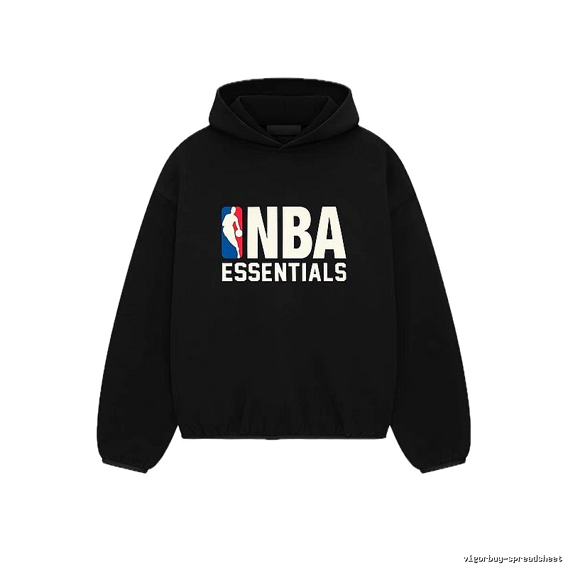 ESSENTIALS NBA-style black hoodie