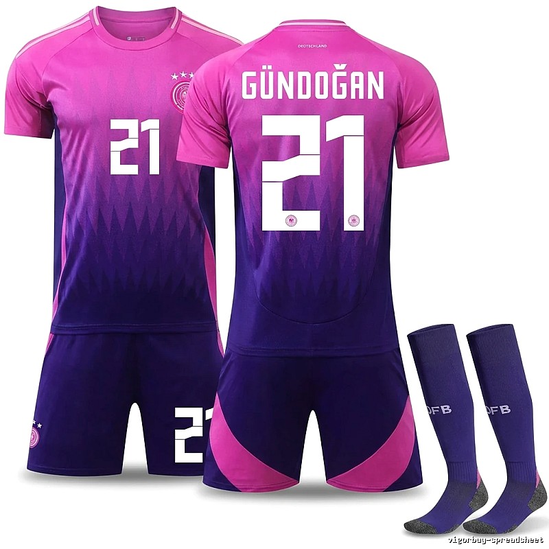 German gradient-style pink-purple jersey