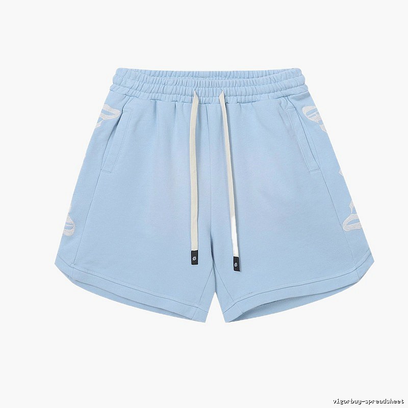 Godspeed Jacquard Street Style Light Blue Shorts
