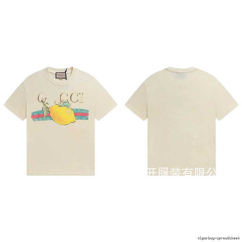 Gucci Vintage-style Off-white Lemon Print T-Shirt