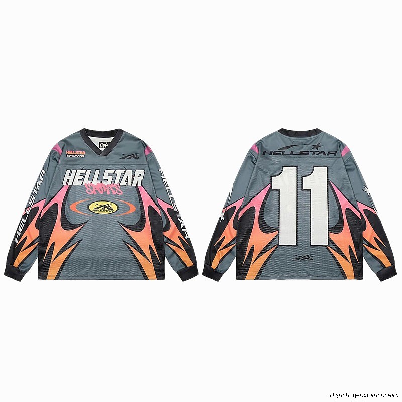 Hellstar Sports Series Vintage Color-blocked Jersey