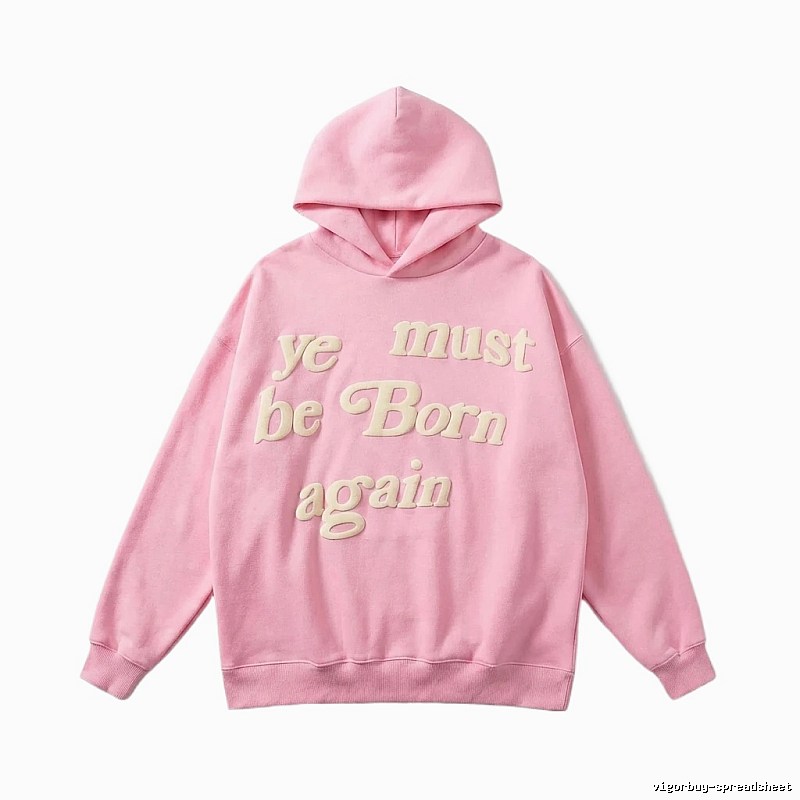 Kanye's Rebirth Series Pink Trendy Hoodie