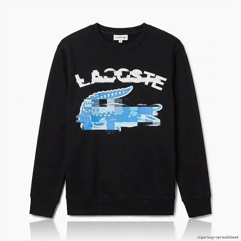 Lacoste trendy and cool style black sweatshirt