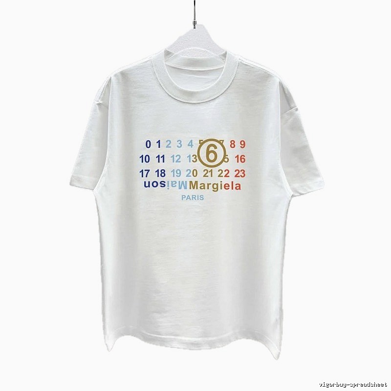 Maison Margiela MM6 Casual Style White T-Shirt