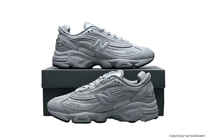 New Balance 1000 series silver-gray sports shoes