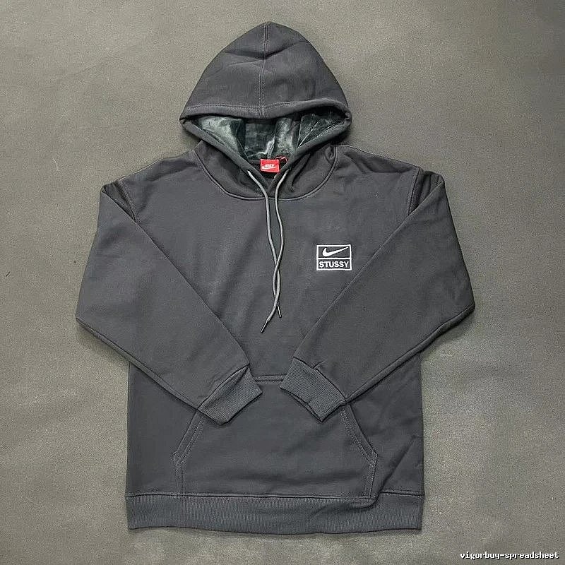 Nike Gray Zip Hoodie Smart Casual Swoosh