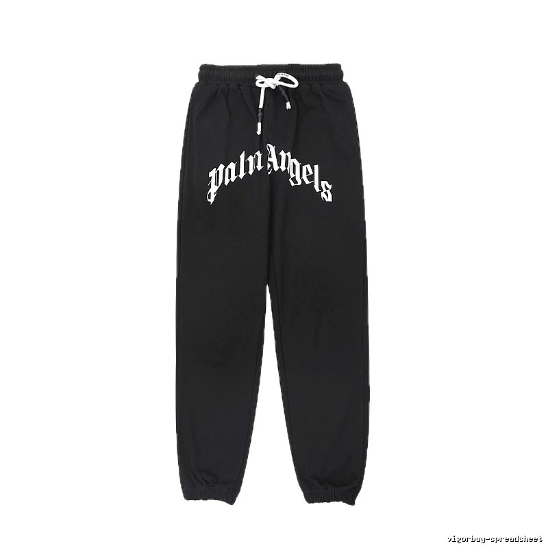Palm Angels Gothic Style Black Sweatpants