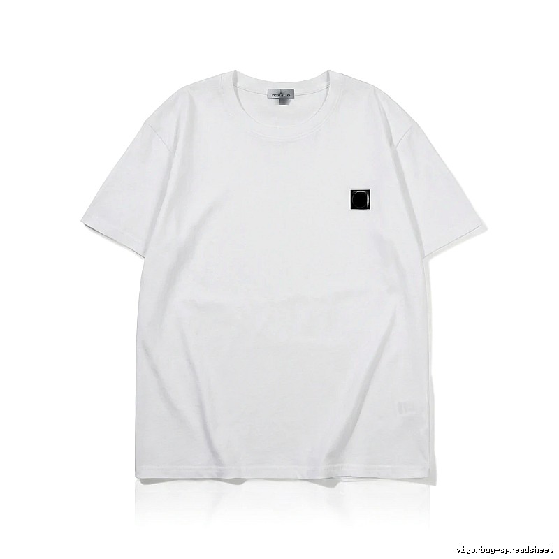 Stone Island minimalist style white T-shirt