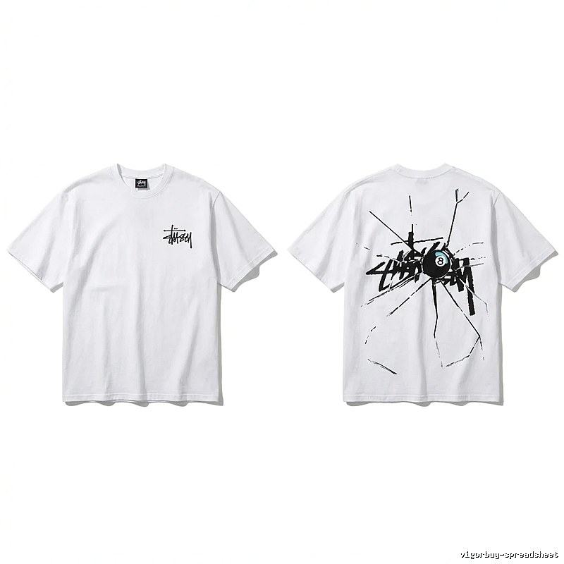 Stussy 8 Ball Style White T-shirt