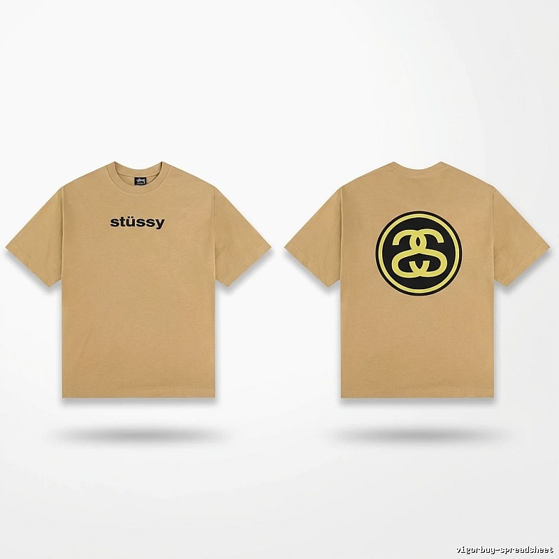 Stussy classic khaki short-sleeve