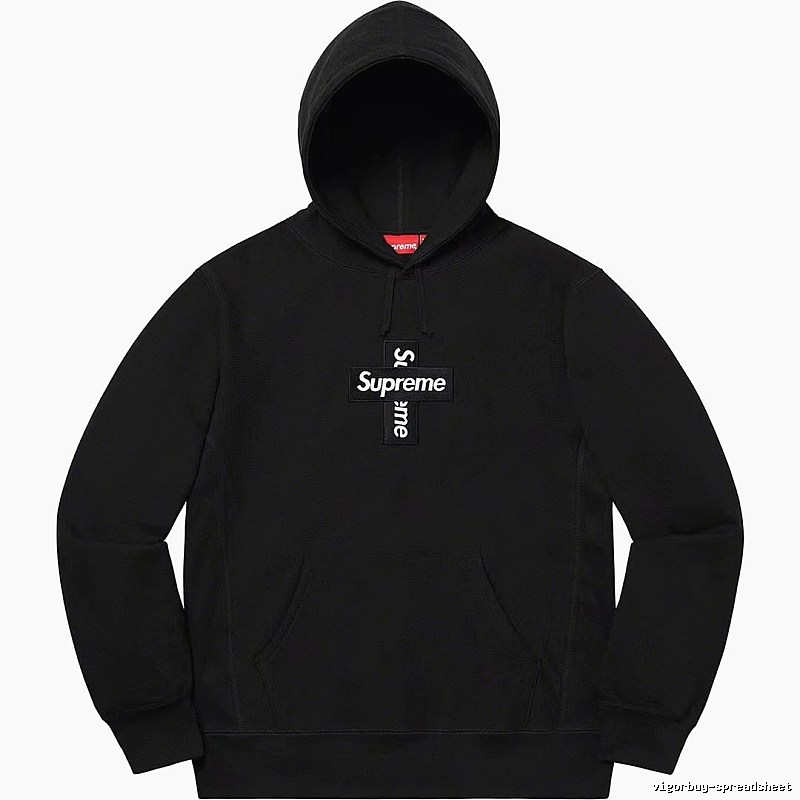 Supreme Lightweight Logo hoodie Gray Red Oversized for Trend Styling