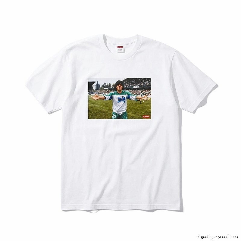 Supreme Maradona Series White T-shirt
