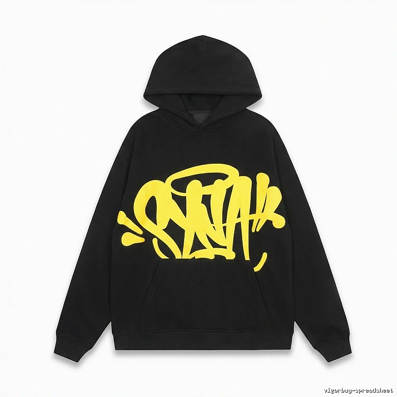 SynaWorld Graffiti Style Black Hoodie