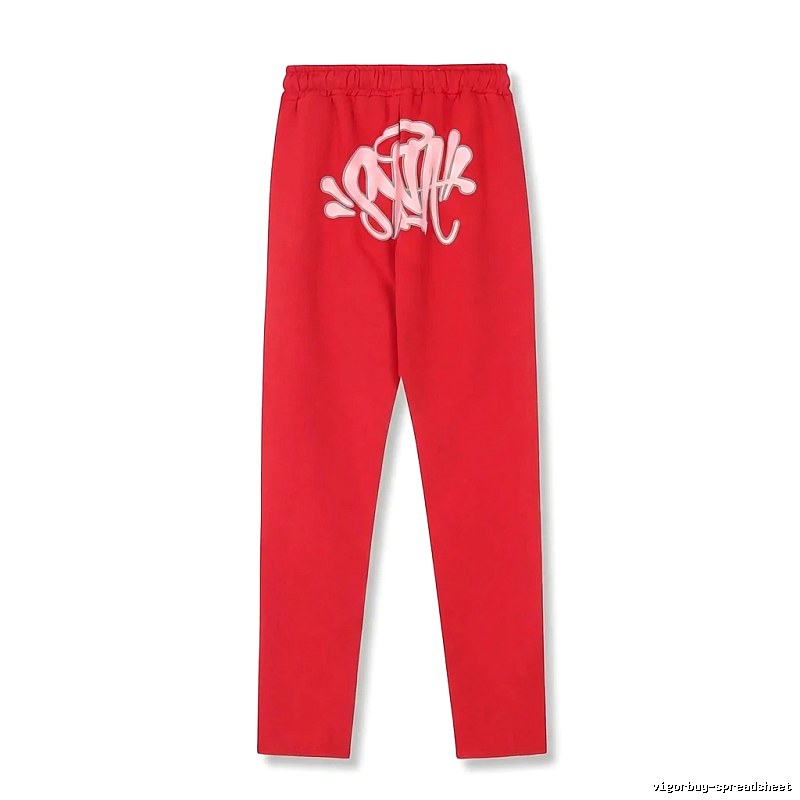 SynaWorld graffiti-style red trousers