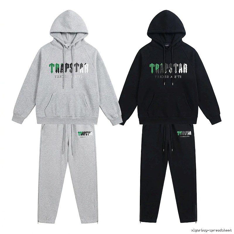 Trapstar Trendy and Cool Style Grey-Black Suit