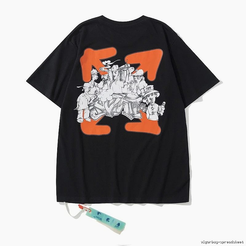 2061-22 Black Style 6122 Anime Graphic T-Shirt Travel Styling