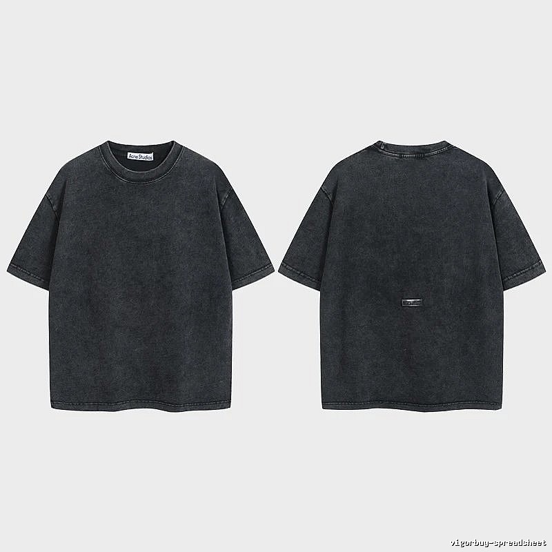 Acne Studios 2090-80 Black Style Ac908040 Stockholm Logo T-Shirt Modern Fit