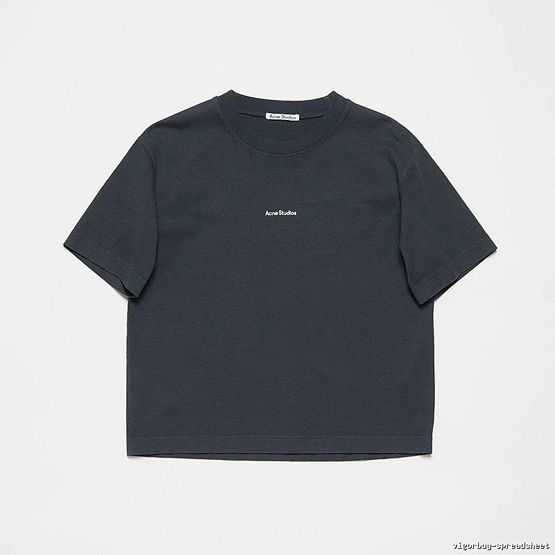 Acne Studios 2090-80 Black Style Ac908042 Stockholm Logo T-Shirt Logo Detail