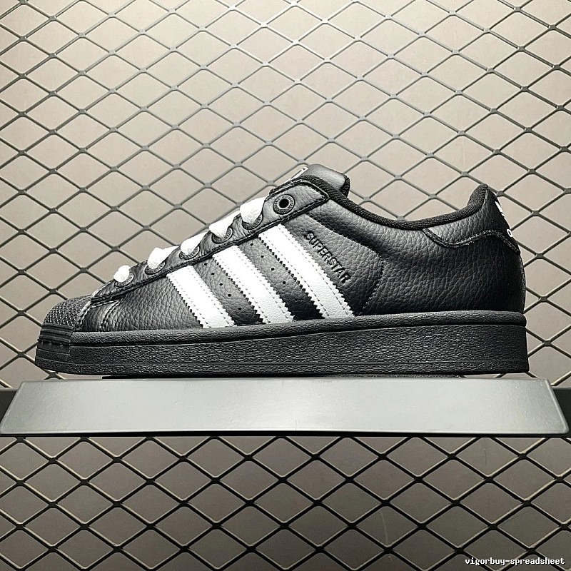 Adidas Black Shell-Toe Sneakers, Streamlined Sole