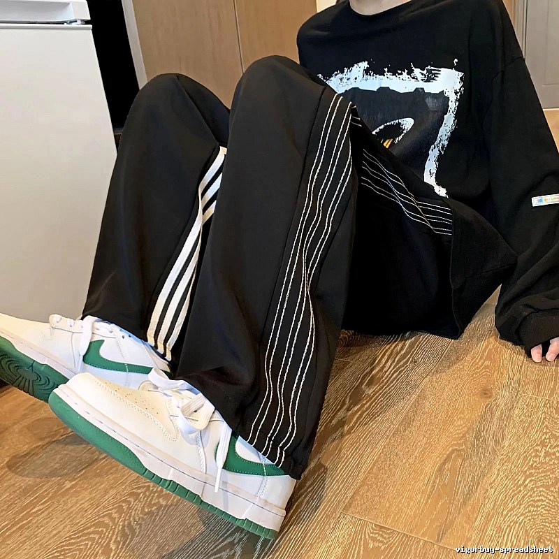 Adidas Classic Track pants Black Relaxed Three for Daily Styling