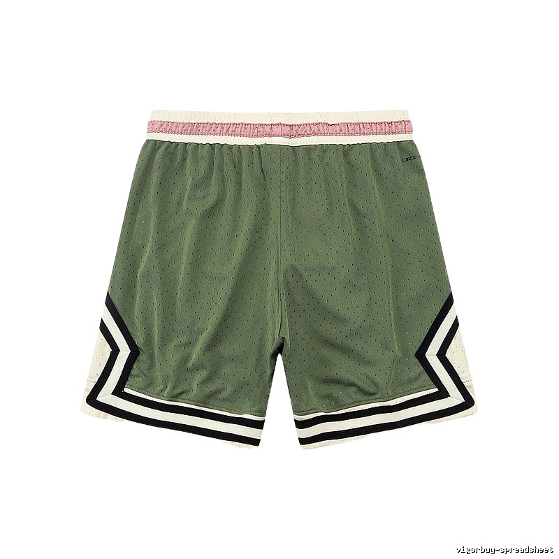 AJ retro-style green shorts