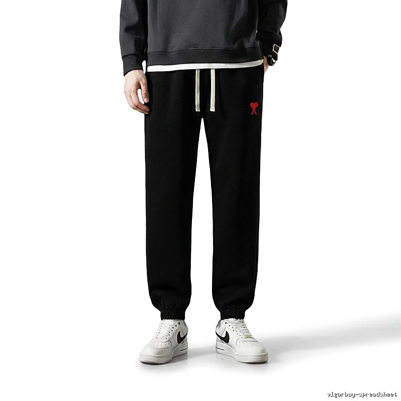 AMI & Easy trendy brand black sweatpants