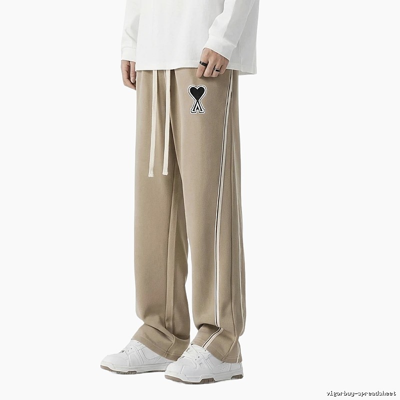 AMI fleece-lined casual khaki pants
